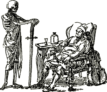 Illustration till Fredmans Epistel N:o 30 av Yngve Berg